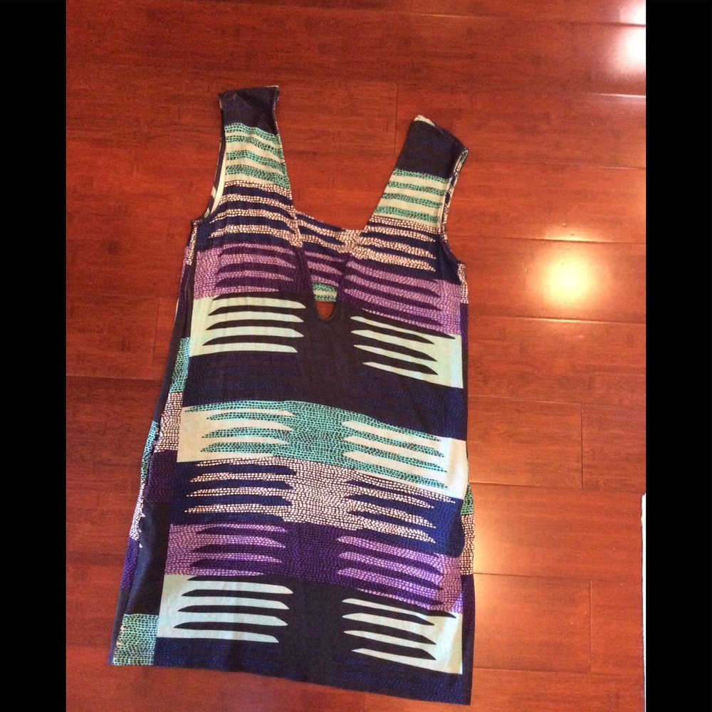 Mara Hoffman Geo Stripe Bandeau Mini Dress